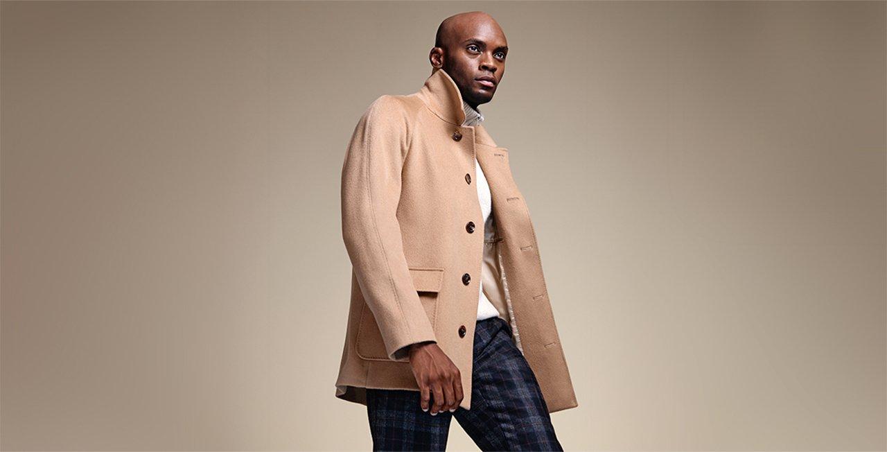 Harold Wool-Cashmere Overcoat With Inset | Coats | Harry Rosen